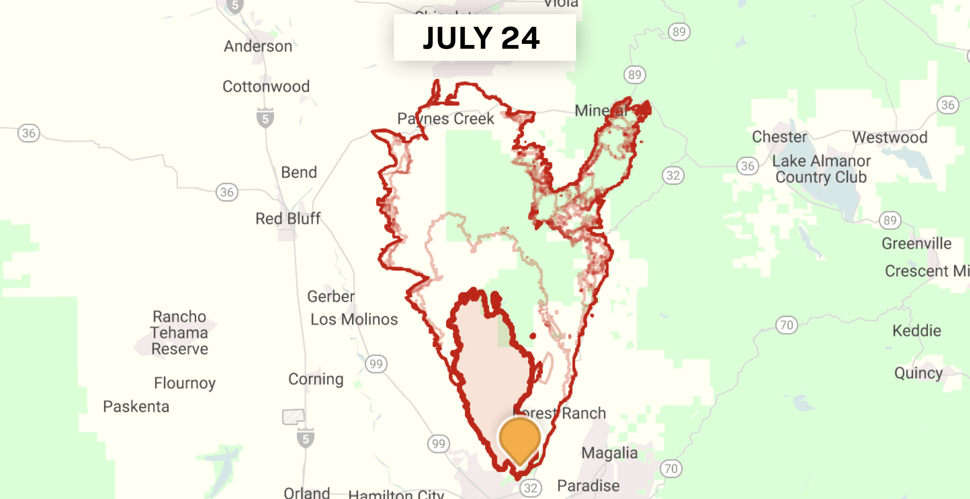 Park Fire Timelapse Photo